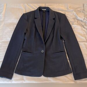 Express Navy Blue Blazer with Black Detail